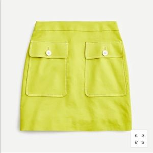 J Crew Patch Pocket Linen Skirt